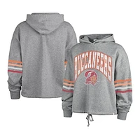 Women's '47 Heather Gray Tampa Bay Buccaneers Upland Bennett Pullover Hoodie