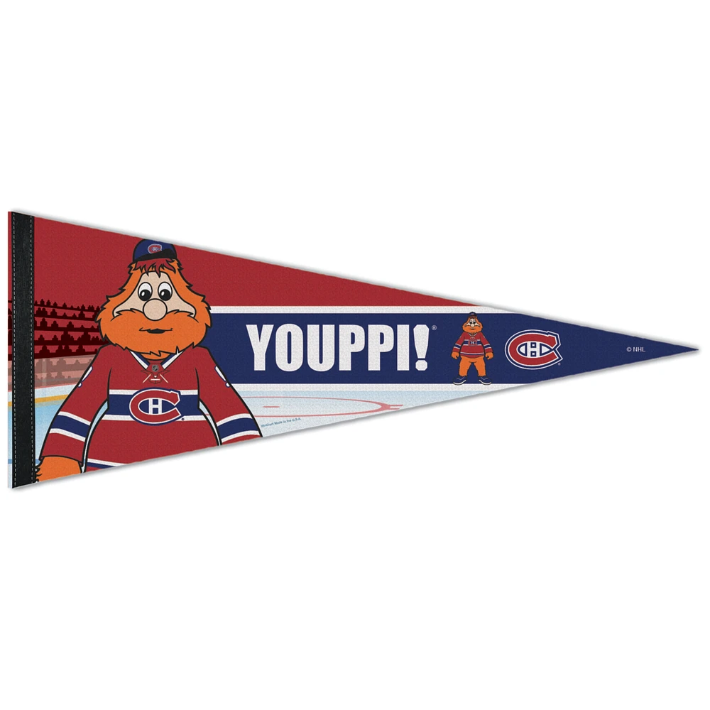 WinCraft Montreal Canadiens 12" x 30" Mascot Premium Pennant