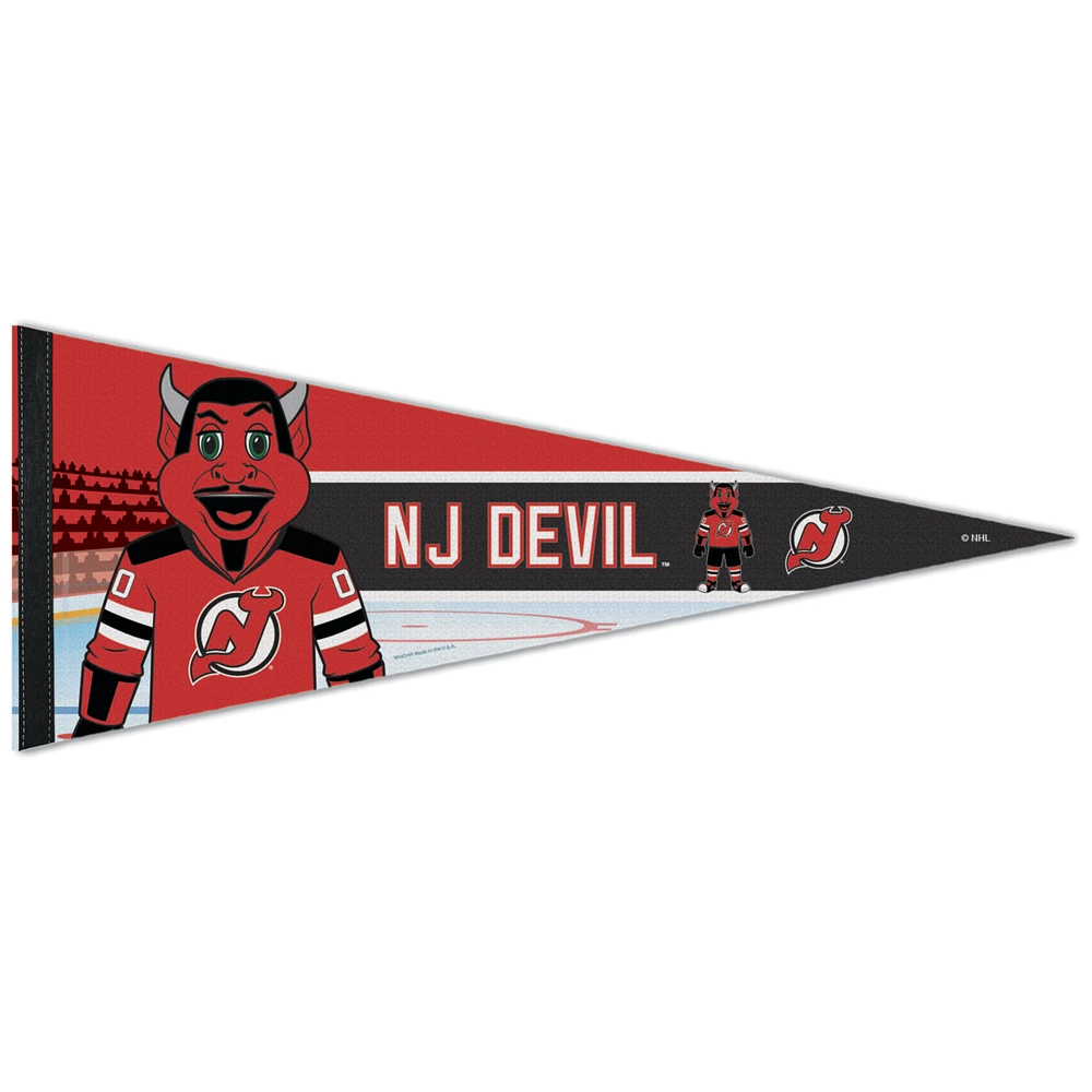 WinCraft New Jersey Devils 12" x 30" Mascot Premium Pennant