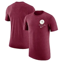 Men's Nike Garnet Florida State Seminoles Retro Tri-Blend T-Shirt