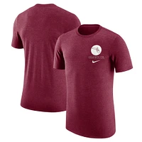 Men's Nike Garnet Florida State Seminoles Retro Tri-Blend T-Shirt