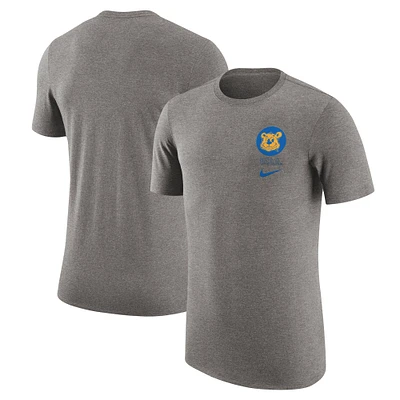 Men's Nike Heather Gray UCLA Bruins Retro Tri-Blend T-Shirt