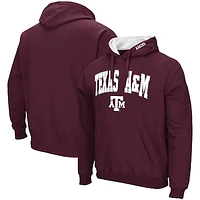 Men's Colosseum Maroon Texas A&M Aggies Arch & Logo 3.0 Pullover Hoodie