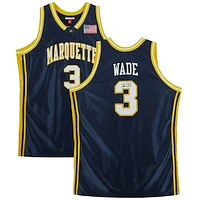 Dwyane Wade Marquette Golden Eagles Autographed Navy Mitchell & Ness 2002 Authentic Jersey