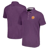 Men's Tommy Bahama Purple Clemson Tigers Paradiso Cove Polo