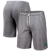 Men's Tommy Bahama Gray Michigan State Spartans Tobago Bay Tri-Blend Shorts