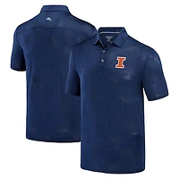 Men's Tommy Bahama Navy Illinois Fighting Illini Sport Palm Coast Palmera IslandZone Polo