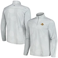 Men's Tommy Bahama Gray Iowa State Cyclones Delray Frond IslandZone Half-Zip Jacket