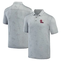 Men's Tommy Bahama Gray Ole Miss Rebels Sport Palm Coast Palmera IslandZone Polo