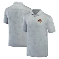 Men's Tommy Bahama Gray ECU Pirates Sport Palm Coast Palmera IslandZone Polo