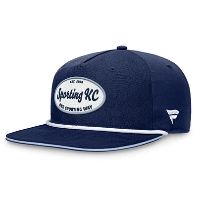 Men's Fanatics Navy Sporting Kansas City Iron Golf Snapback Hat