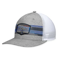 Men's Fanatics Steel San Jose Earthquakes Stroke Trucker Snapback Hat