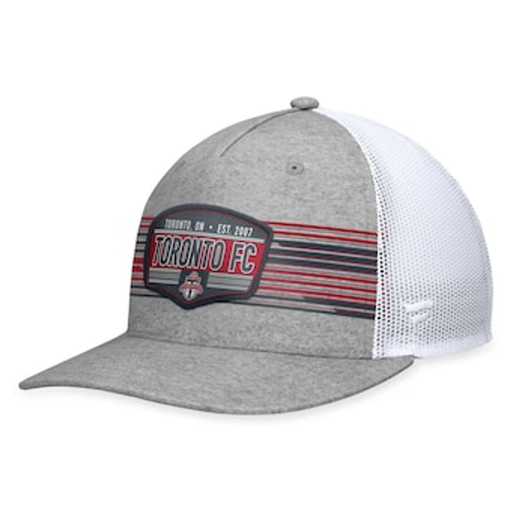 Men's Fanatics Steel Toronto FC Stroke Trucker Snapback Hat