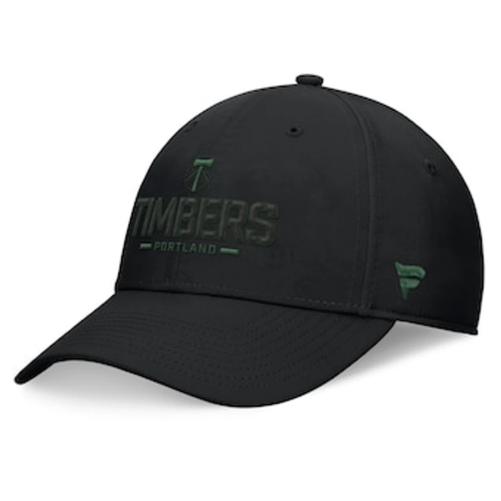 Men's Fanatics Black Portland Timbers Stealth Flex Hat