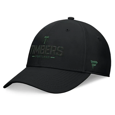 Men's Fanatics Black Portland Timbers Stealth Flex Hat