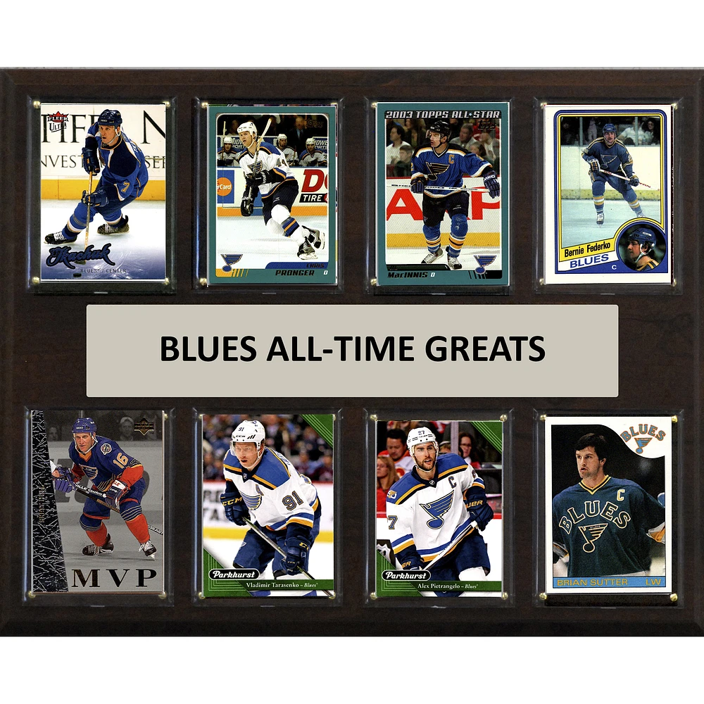 St. Louis Blues 12" x 15" Trading Card Plaque