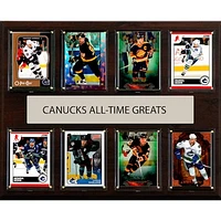 Vancouver Canucks 12" x 15" Trading Card Plaque
