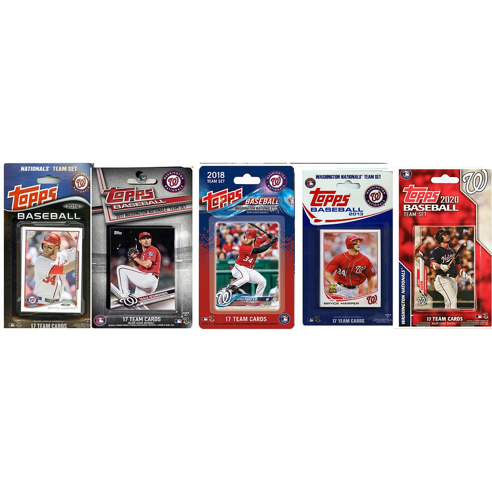 Washington Nationals Trading Cards Team Sets