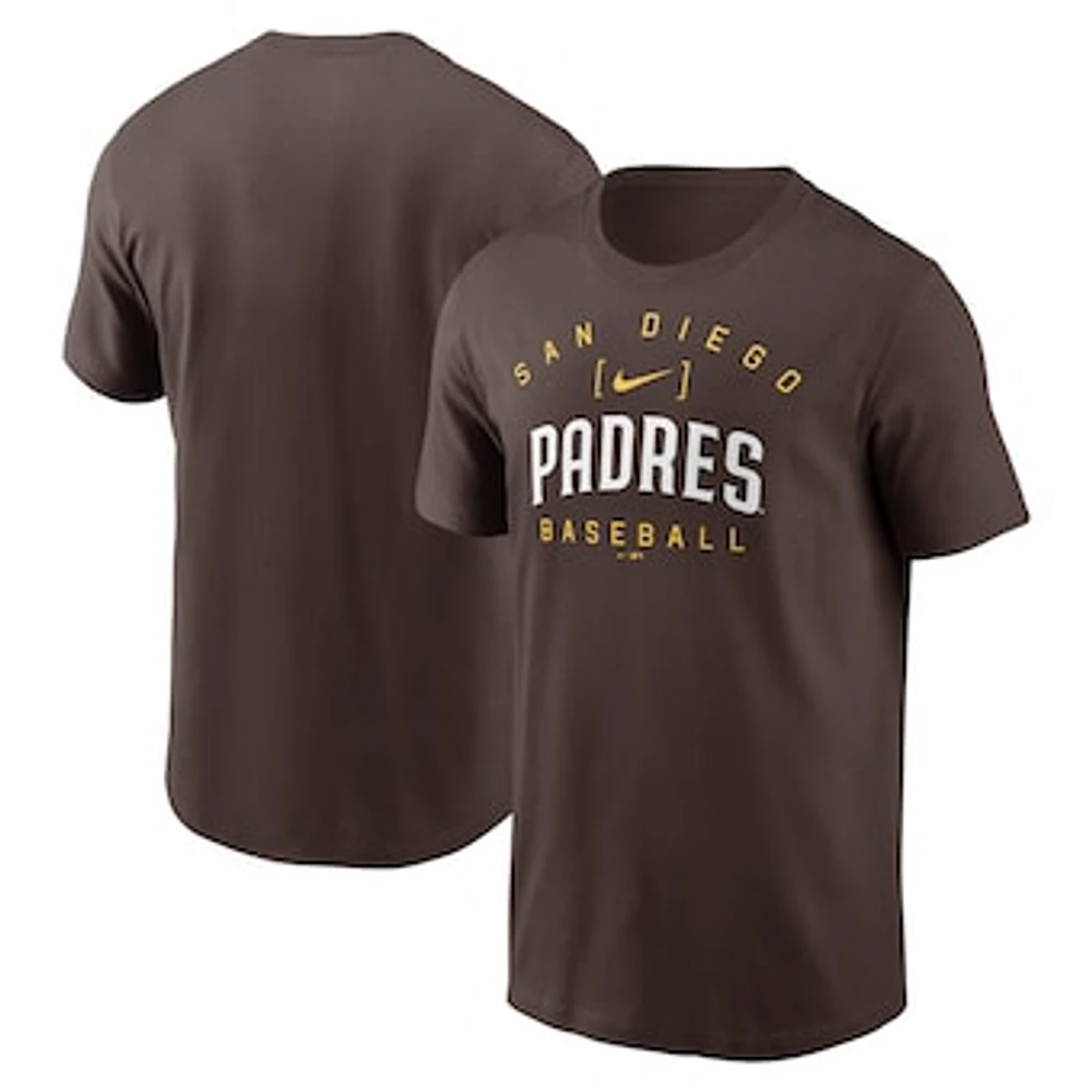 Men's Nike Brown San Diego Padres Home Team Athletic Arch T-Shirt