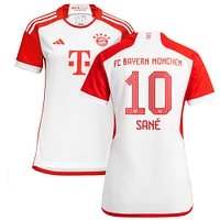 Women's adidas Leroy Sané White Bayern Munich 2023/24 Home Replica Jersey