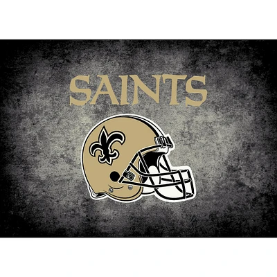 Imperial  New Orleans Saints 7'8'' x 10'9'' Distressed Rug
