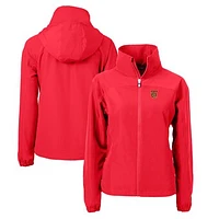 Women's Cutter & Buck  Crimson Tuskegee Golden Tigers Charter Eco Recycled Full-Zip Jacket