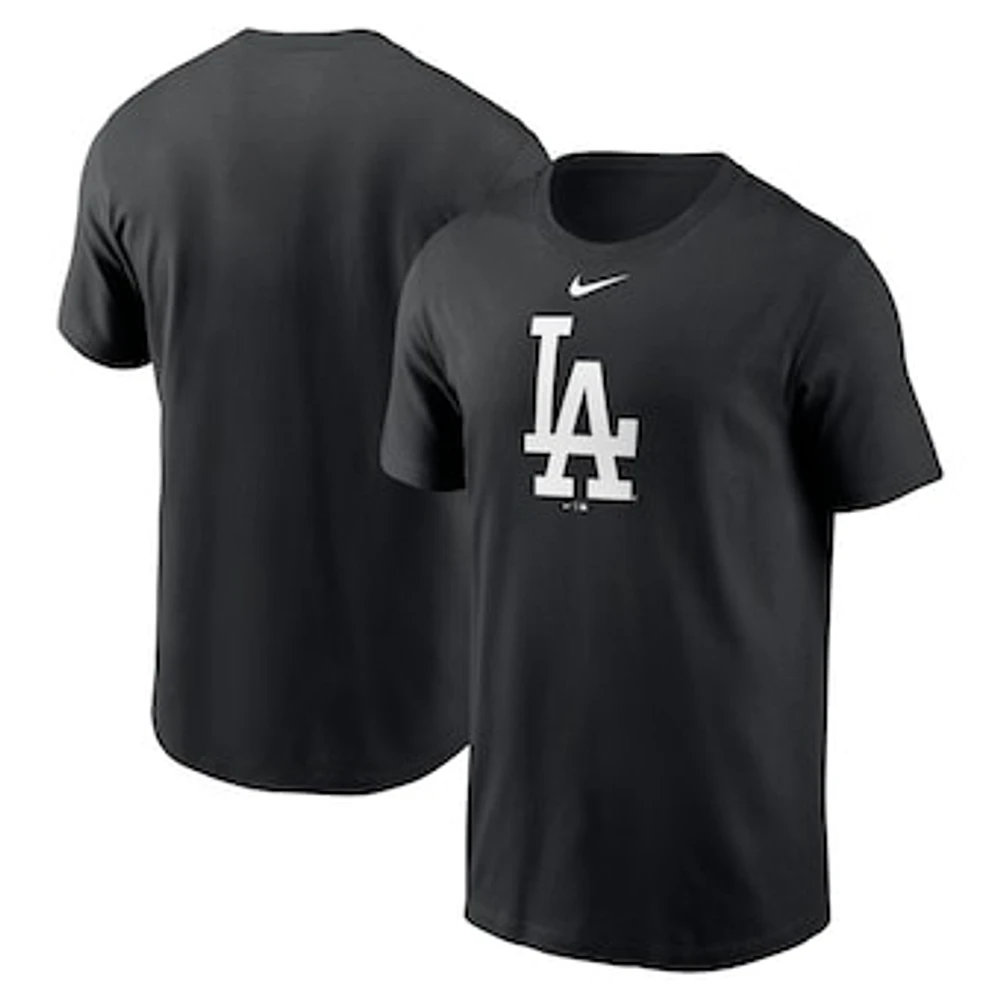 Men's Nike Black Los Angeles Dodgers Fuse Logo T-Shirt