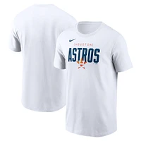 Men's Nike White Houston Astros Home Team Bracket Stack T-Shirt