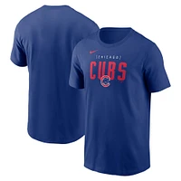 Men's Nike Royal Chicago Cubs Home Team Bracket Stack T-Shirt