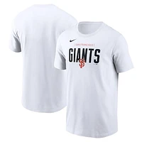 Men's Nike White San Francisco Giants Home Team Bracket Stack T-Shirt