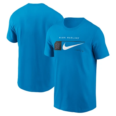 Men's Nike Teal Miami Marlins Team Swoosh Lockup T-Shirt