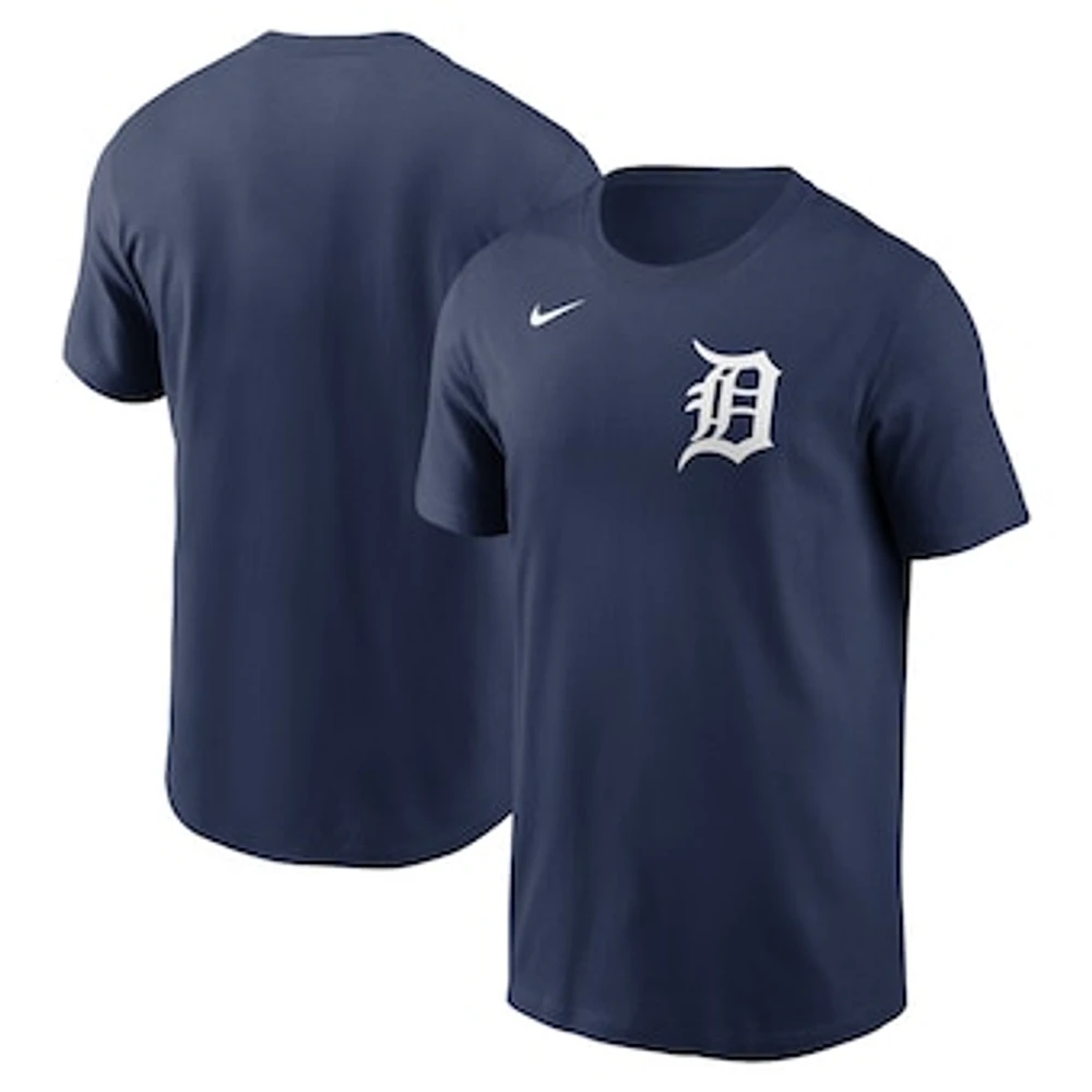 Men's Nike Navy Detroit Tigers Fuse Wordmark T-Shirt