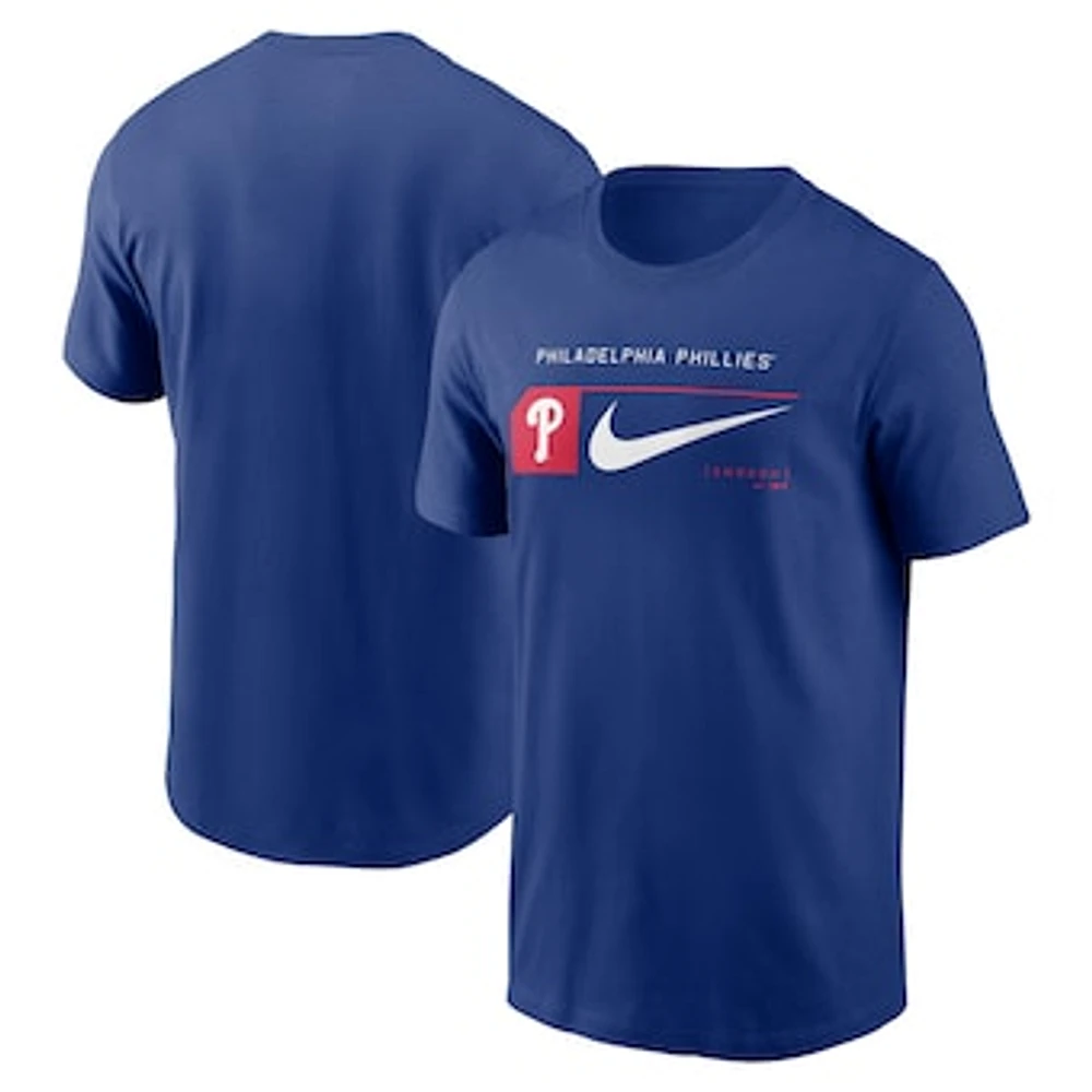 Men's Nike Royal Philadelphia Phillies Team Swoosh Lockup T-Shirt