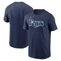 Men's Nike Navy Tampa Bay Rays Fuse Wordmark T-Shirt