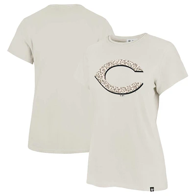 Women's '47 Oatmeal Cincinnati Reds Panthera Frankie T-shirt