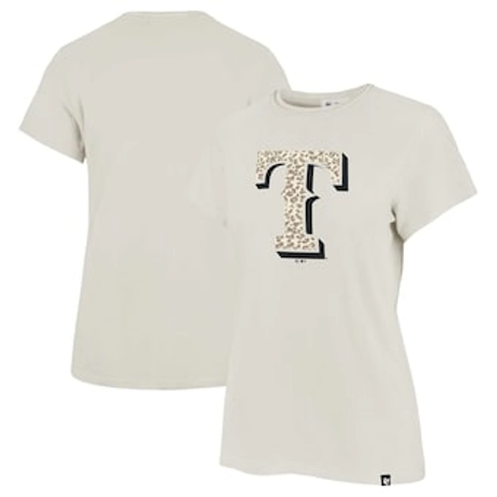 Women's '47 Oatmeal Texas Rangers Panthera Frankie T-shirt