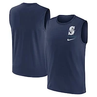 Men's Nike Navy Seattle Mariners Large Logo Muscle Tank Top