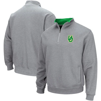 Men's Colosseum Heather Gray Oregon Ducks Tortugas Quarter-Zip Top