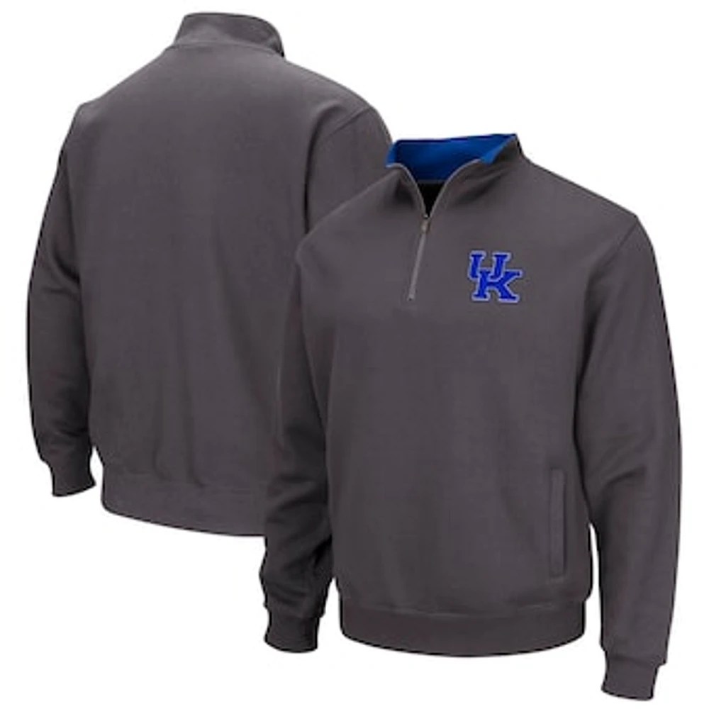 Men's Colosseum Charcoal Kentucky Wildcats Tortugas Quarter-Zip Top