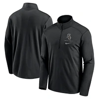 Men's Nike Black Chicago White Sox Franchise Logo Pacer Performance Half-Zip Top