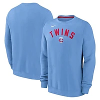 Men's Nike Light Blue Minnesota Twins Classic Fleece Performance Pullover Sweatshirt