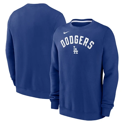 Men's Nike Royal Los Angeles Dodgers Classic Fleece Performance Pullover Sweatshirt