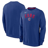 Men's Nike Royal Chicago Cubs Classic Fleece Performance Pullover Sweatshirt