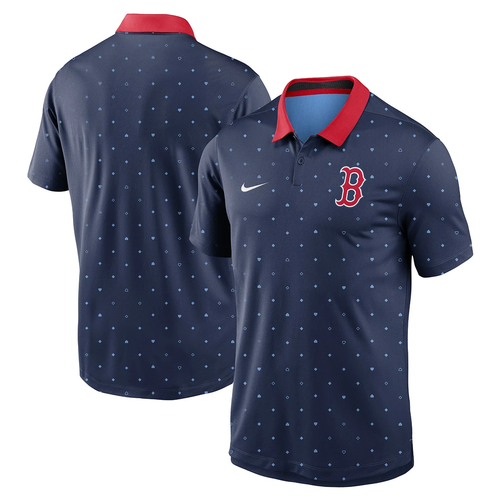 Men's Nike Navy Boston Red Sox Legacy Icon Vapor Performance Polo