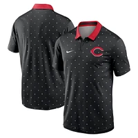 Men's Nike Black Cincinnati Reds Legacy Icon Vapor Performance Polo