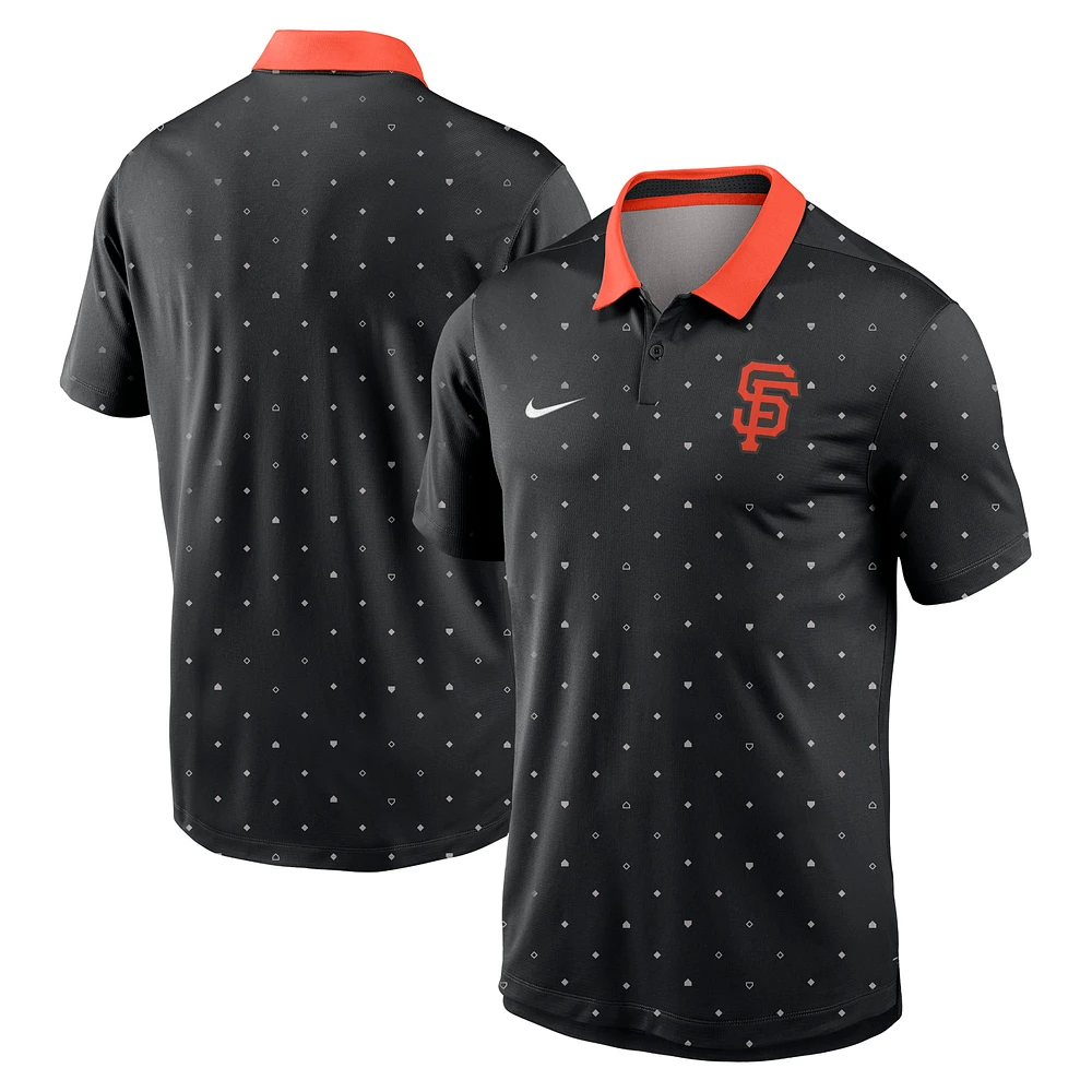 Men's Nike Black San Francisco Giants Legacy Icon Vapor Performance Polo