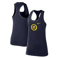 Women's Nike Navy Michigan Wolverines Modern Circle Racerback Tank Top