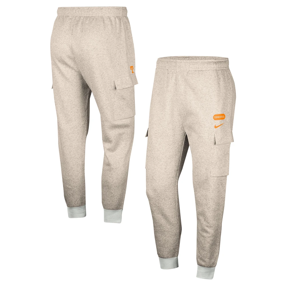 Men's Nike Heather Gray Tennessee Volunteers Club Cargo Jogger Pants