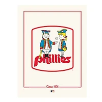 Philadelphia Phillies 12" x 16" Cooperstown Logo Art Print