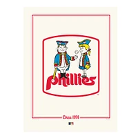 Philadelphia Phillies 12" x 16" Cooperstown Logo Art Print